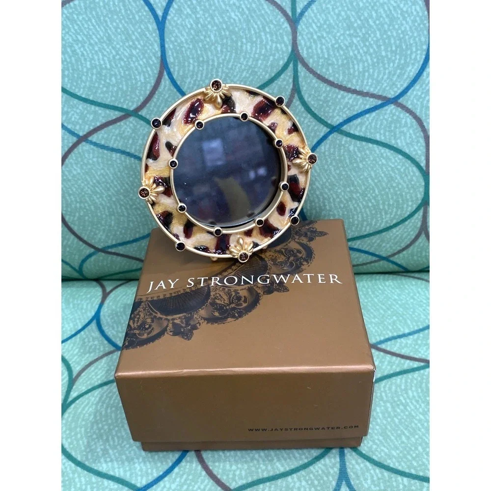 NWT in box Jay Strongwater‎ Round Animal Print Frame